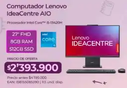 Olímpica Lenovo computador ideacentre aio oferta