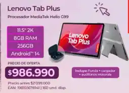 Olímpica Lenovo tab plus oferta