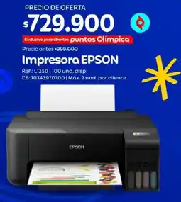 Olímpica Epson impresora oferta