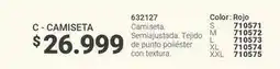 Carmel Textura - c - camiseta 632127 oferta