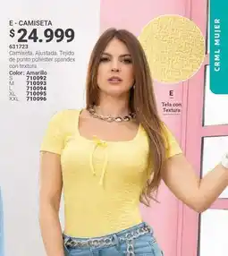 Carmel Textura - e - camiseta 631723 oferta