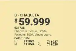 Carmel D - chaqueta 631738 oferta