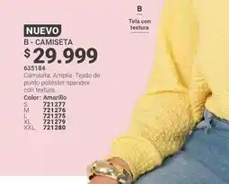 Carmel Textura - b - camiseta 635184 oferta