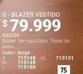 Carmel Pana - d - blazer vestido oferta
