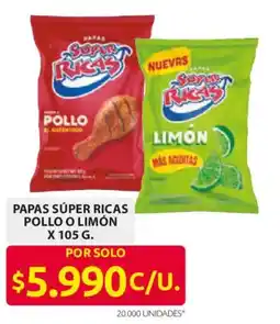 Ara Papas super ricas pollo o limon oferta
