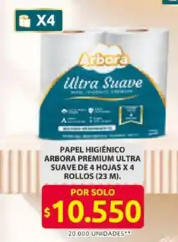 Ara Arbora papel higiénico premium ultra suave oferta