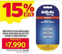 Ara Gillette repuesto de máquina para afeitar start 3 oferta