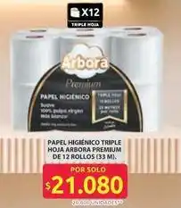 Ara Premium - papel higiénico triple hoja oferta