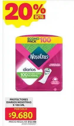 Ara Nosotras - protectores diarios oferta