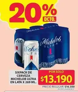 Ara Cerveza michelob ultra en lata oferta