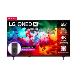 Falabella Televisor 55 pulgadas|4K UHD QNED Mini LED|55QNED65BSA|Incluye AI Magic Remote oferta