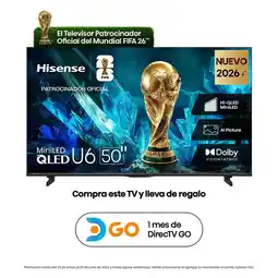 Falabella Televisor | 50 Pulgadas | Hi-QLED MiniLED Dolby Vision IQ | 50U6ESV oferta