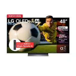 Falabella Televisor 48 pulgadas|4K UHD OLED Evo|Dolby Vision Atmos|OLED48C6PSA|Incluye AI Magic Remote oferta