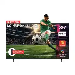 Falabella Televisor 85 pulgadas|NANO 4K UHD|webOs 26|85NU855BPSA|Incluye AI Magic Remote oferta