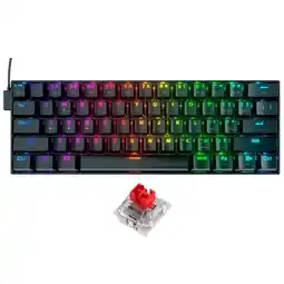 Falabella Teclado K630 RGB DRAGONBORN Switch Red de Construcción Sólida y Activación Suave oferta