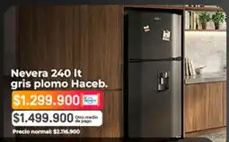 Easy Haceb - nevera 240 lt oferta