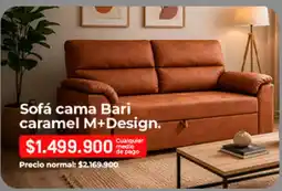 Easy Sofá cama bari caramel oferta