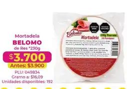 Belalcazar Belomo mortadela de res oferta