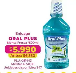 Belalcazar Oral-Plus Enjuague Bucal Menta Fresca oferta