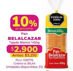 Belalcazar Pan Belalcazar oferta