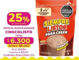 Belalcazar Chocolisto mezcla achocolatada oferta