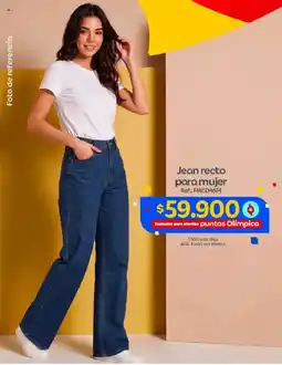Olímpica Jean recto para mujer oferta