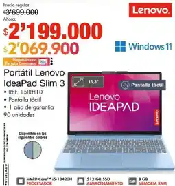Metro Lenovo ideapad slim 3 oferta