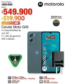 Metro motorola celular moto g06 oferta