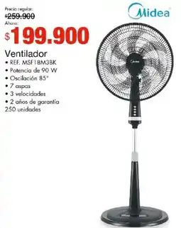 Metro Midea ventilador oferta