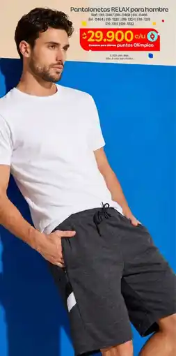Olímpica Relax pantalonetas para hombre oferta