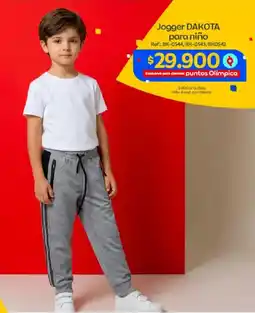 Olímpica Dakota jogger para niño oferta