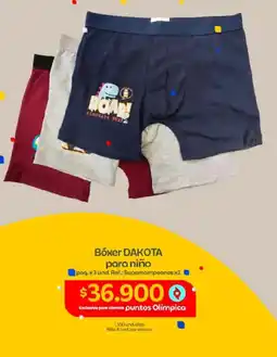 Olímpica Dakota bóxer para niño oferta