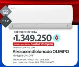 Olímpica Aire acondicionado OLIMPO oferta