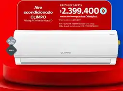 Olímpica Olimpo aire acondicionado minisplit inverter clase d oferta