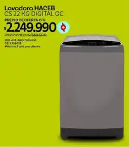 Olímpica Haceb lavadora cs 22 kg digital gc oferta