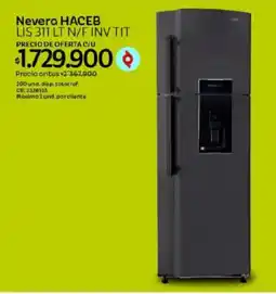 Olímpica Nevera HACEB LIS 311 LT N/F INV TIT oferta