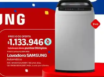 Lavadora Samsung Automática