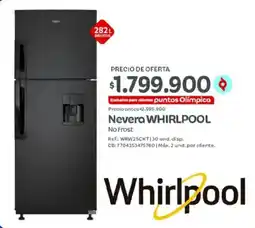 Olímpica Whirlpool Nevera WHIRLPOOL No Frost oferta