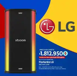 Olímpica LG Parlante XBOOM 220W oferta