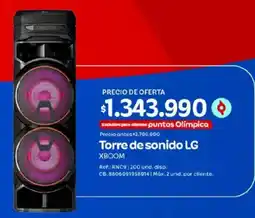 Olímpica LG Torre de sonido XBOOM oferta