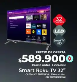 Olímpica Smart Roku TV 32" oferta
