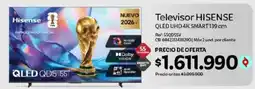 Olímpica Televisor hisense qled uhd 4k smart139 cm oferta