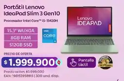 Olímpica Lenovo IdeaPad Slim 3 Gen10 oferta