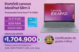 Olímpica Lenovo IdeaPad Slim 3 oferta