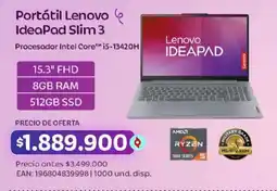 Olímpica Lenovo IdeaPad Slim 3 oferta