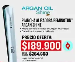 Olímpica Remington plancha alisadora argan shine oferta