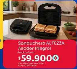 Olímpica Sanduchera altezza asador negro oferta