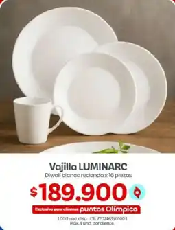 Olímpica Vajilla Luminarc oferta