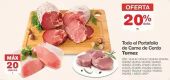 Ternez Todo el Portafolio de Carne de Cerdo