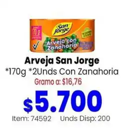MercaTodo San Jorge Arveja con Zanahoria oferta